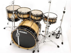 The bass drum is ultra deep, weighing in at 22